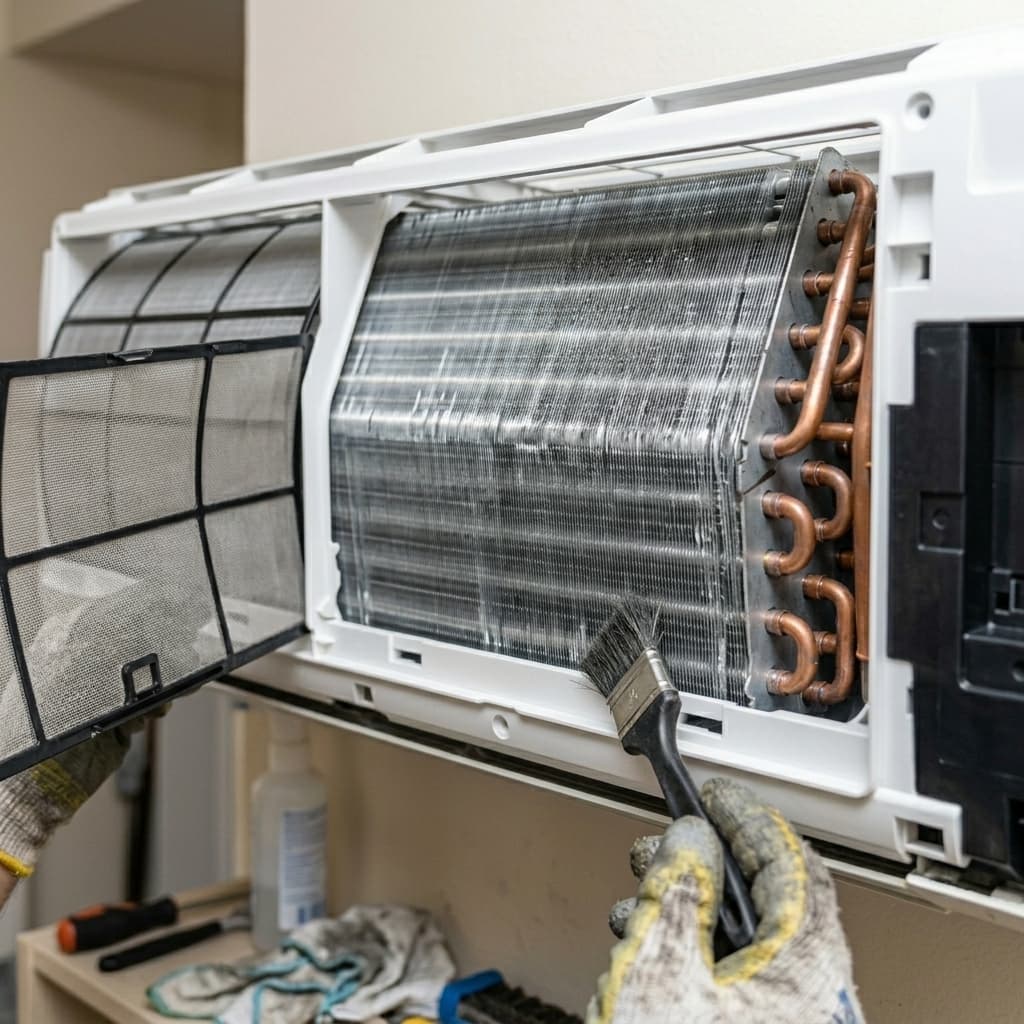 After AC Deep Jet Cleaning & Coil Restoration