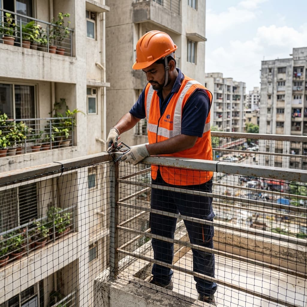 Balcony Bird & Safety Netting in Hyderabad